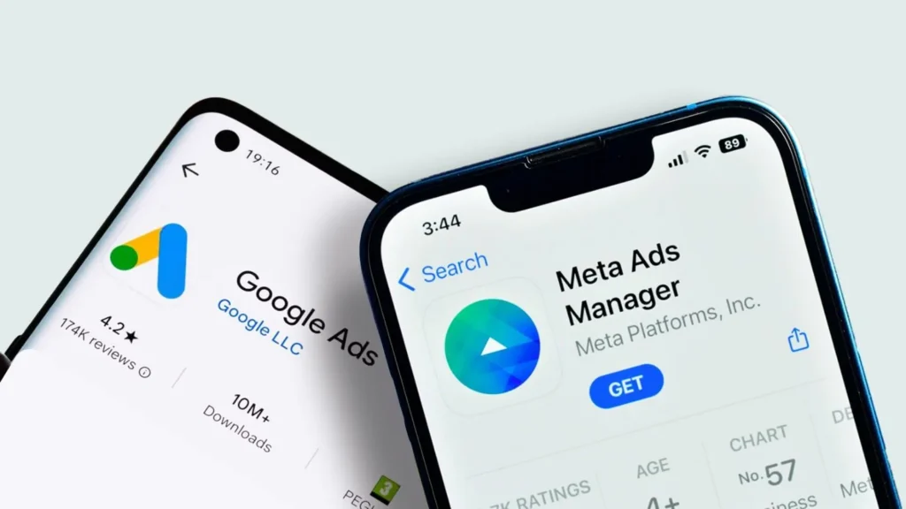 google ads, meta ads